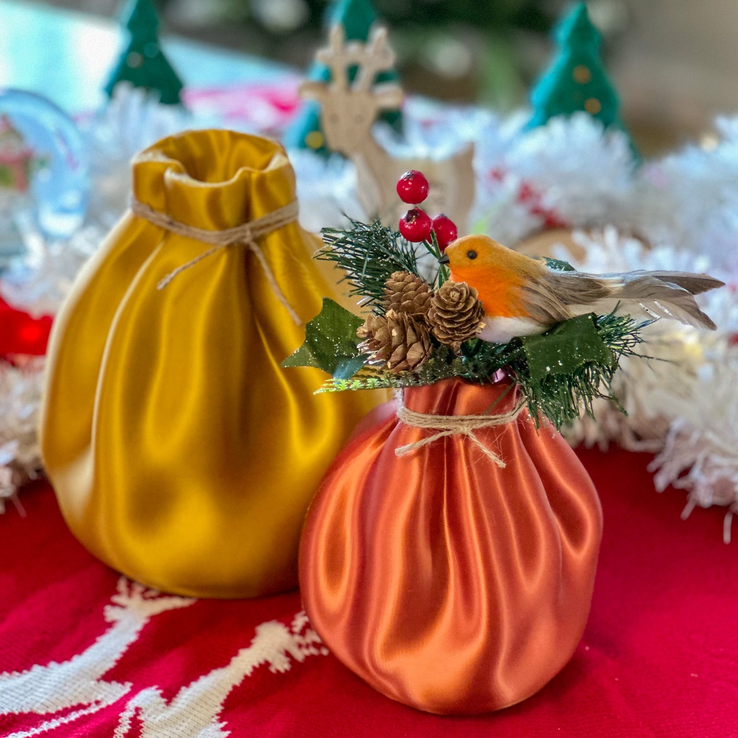 Festive Bag Vase